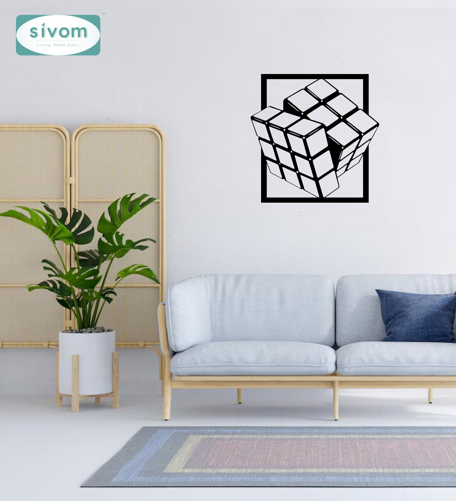 Sivom SIVOM 3DFrame Modular Wall Decor for Modern Homes | Elegant Design & Premium Finish