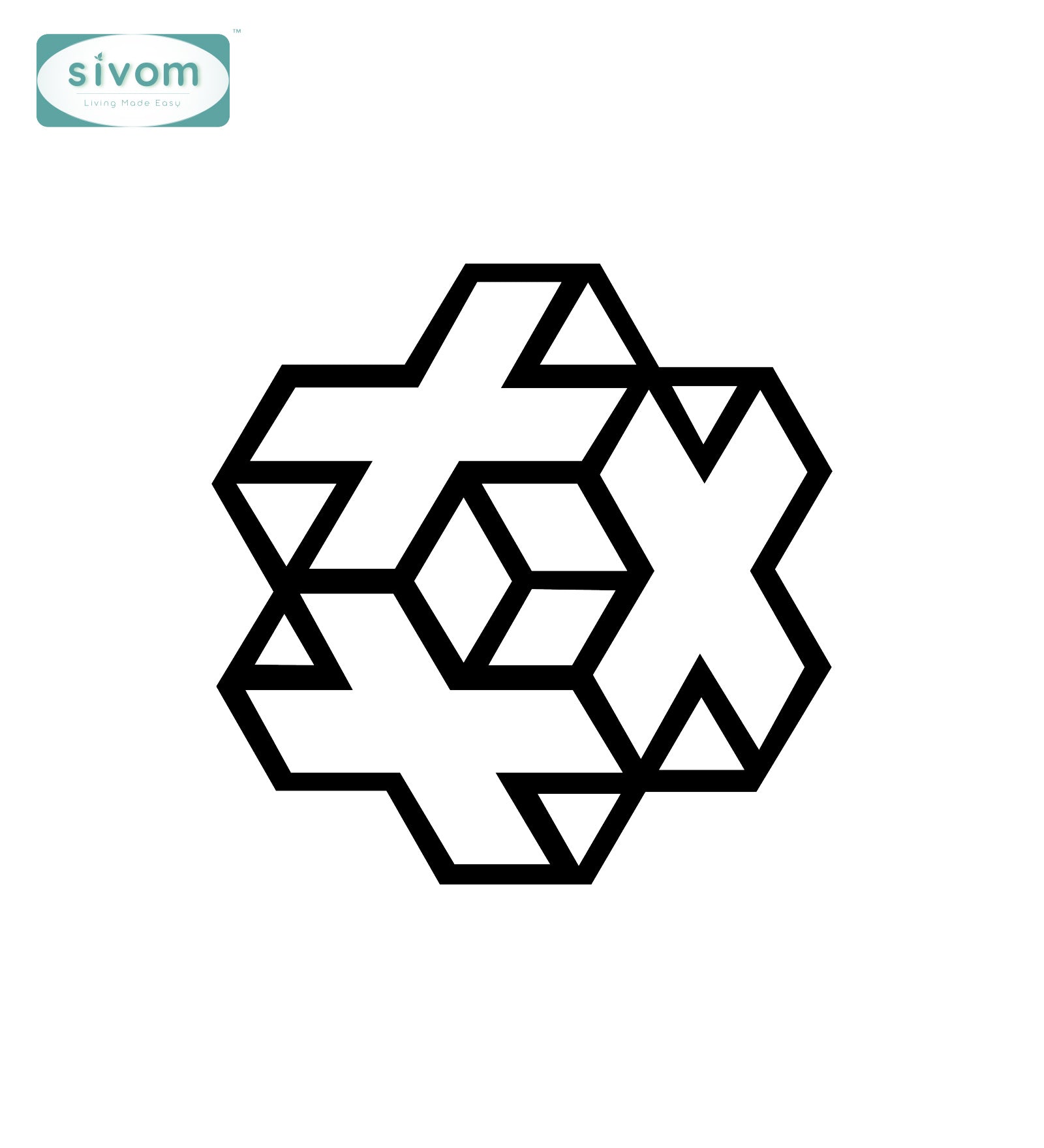 Sivom SIVOM 3DFrame Modular Wall Decor for Modern Homes | Elegant Design & Premium Finish