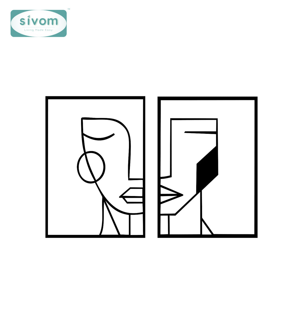 Sivom SIVOM 3DFrame Modular Wall Decor for Modern Homes | Elegant Design & Premium Finish