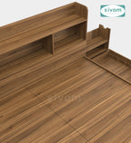 Sivom SIVOM Acasa Box Bed with Storage Engineered Wood King Box Bed for Modern Homes | Elegant Design & Premium Finish