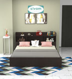Sivom SIVOM Acasa Box Bed with Storage Engineered Wood King Box Bed for Modern Homes | Elegant Design & Premium Finish