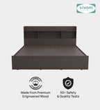 Sivom SIVOM Acasa Box Bed with Storage Engineered Wood King Box Bed for Modern Homes | Elegant Design & Premium Finish
