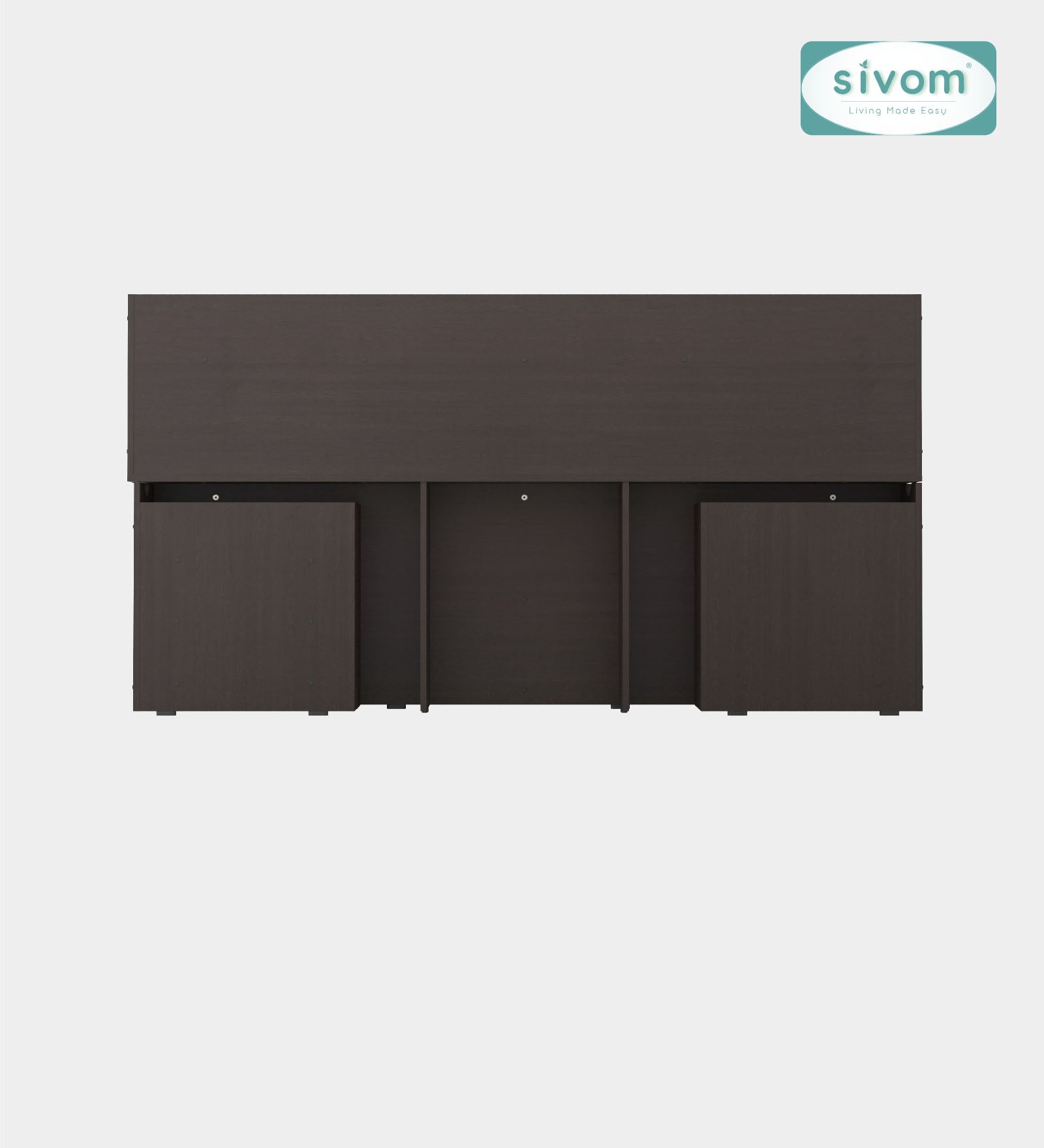 Sivom SIVOM Acasa Box Bed with Storage Engineered Wood King Box Bed for Modern Homes | Elegant Design & Premium Finish