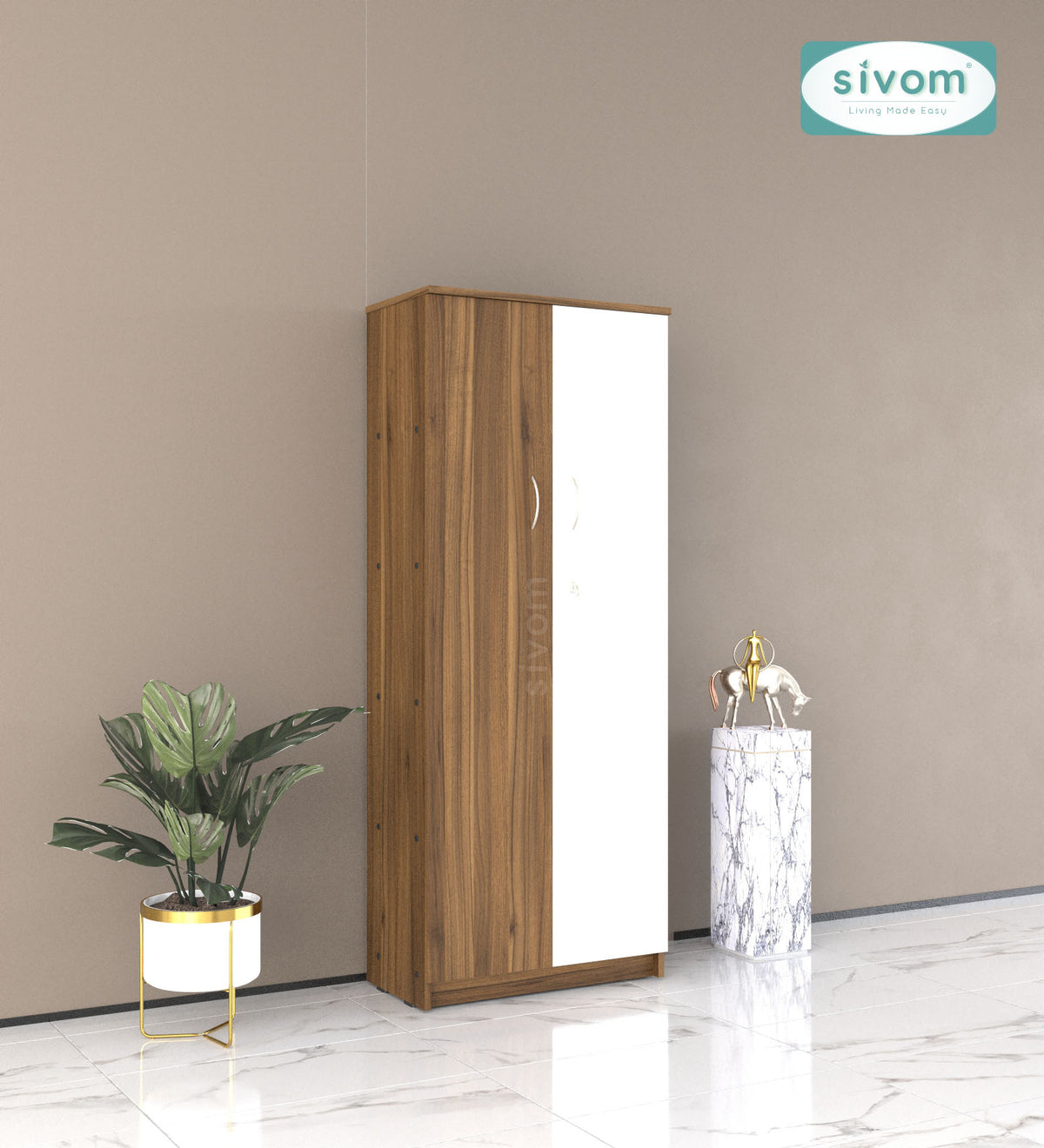 Sivom SIVOM ACRO Multipurpose Storage Drawer/Study/Home/Office Engineered Wood Close Book Shelf for Modern Homes | Elegant Design & Premium Finish (Copy)