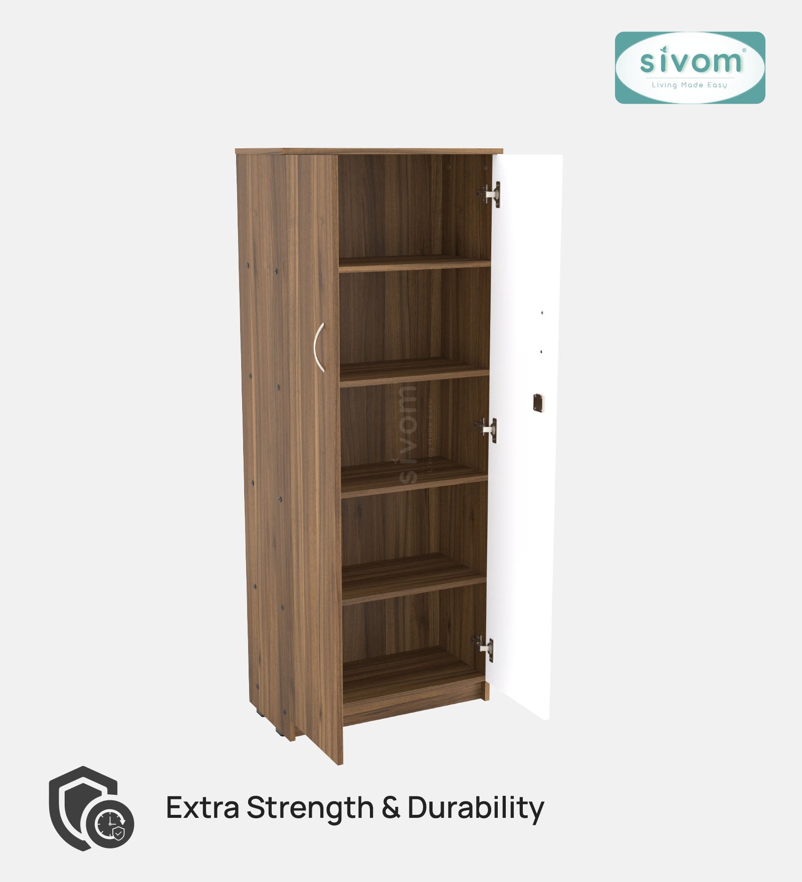Sivom SIVOM ACRO Multipurpose Storage Drawer/Study/Home/Office Engineered Wood Close Book Shelf for Modern Homes | Elegant Design & Premium Finish (Copy)
