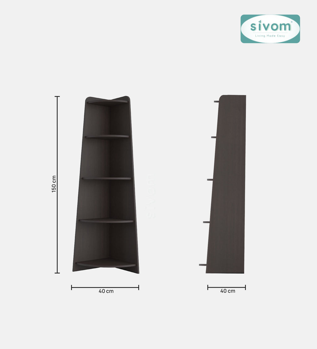 SIVOM Aero Multipurpose Storage Unit Engineered Wood Free Standing Cabinet for Modern Homes | Elegant Design & Premium Finish