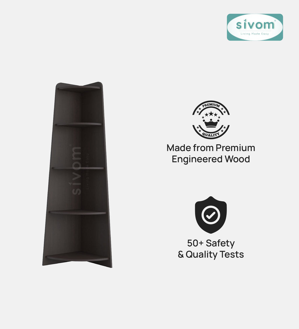 SIVOM Aero Multipurpose Storage Unit Engineered Wood Free Standing Cabinet for Modern Homes | Elegant Design & Premium Finish
