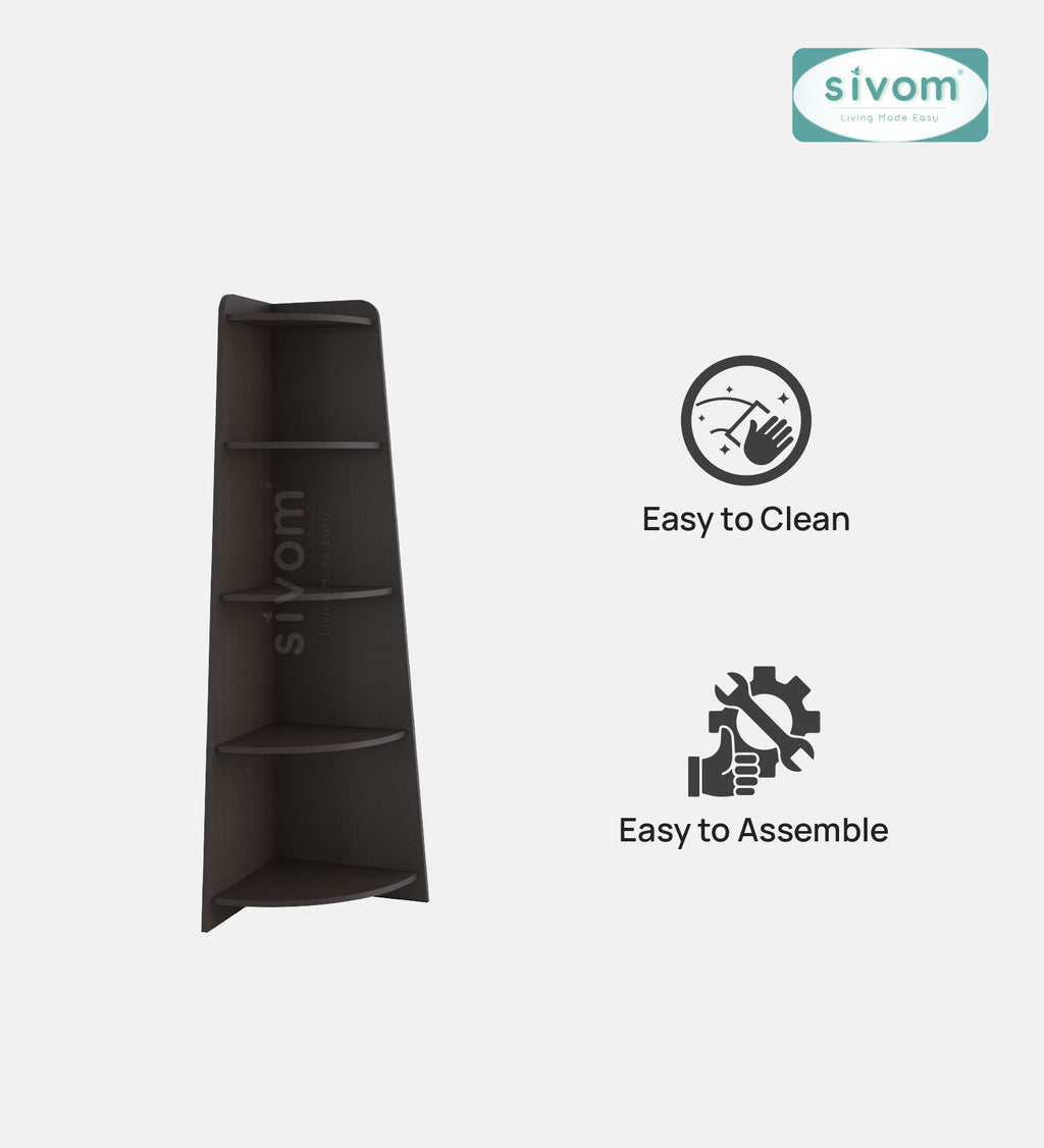 SIVOM Aero Multipurpose Storage Unit Engineered Wood Free Standing Cabinet for Modern Homes | Elegant Design & Premium Finish