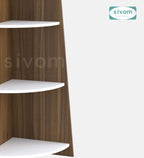 SIVOM Aero Multipurpose Storage Unit Engineered Wood Free Standing Cabinet for Modern Homes | Elegant Design & Premium Finish