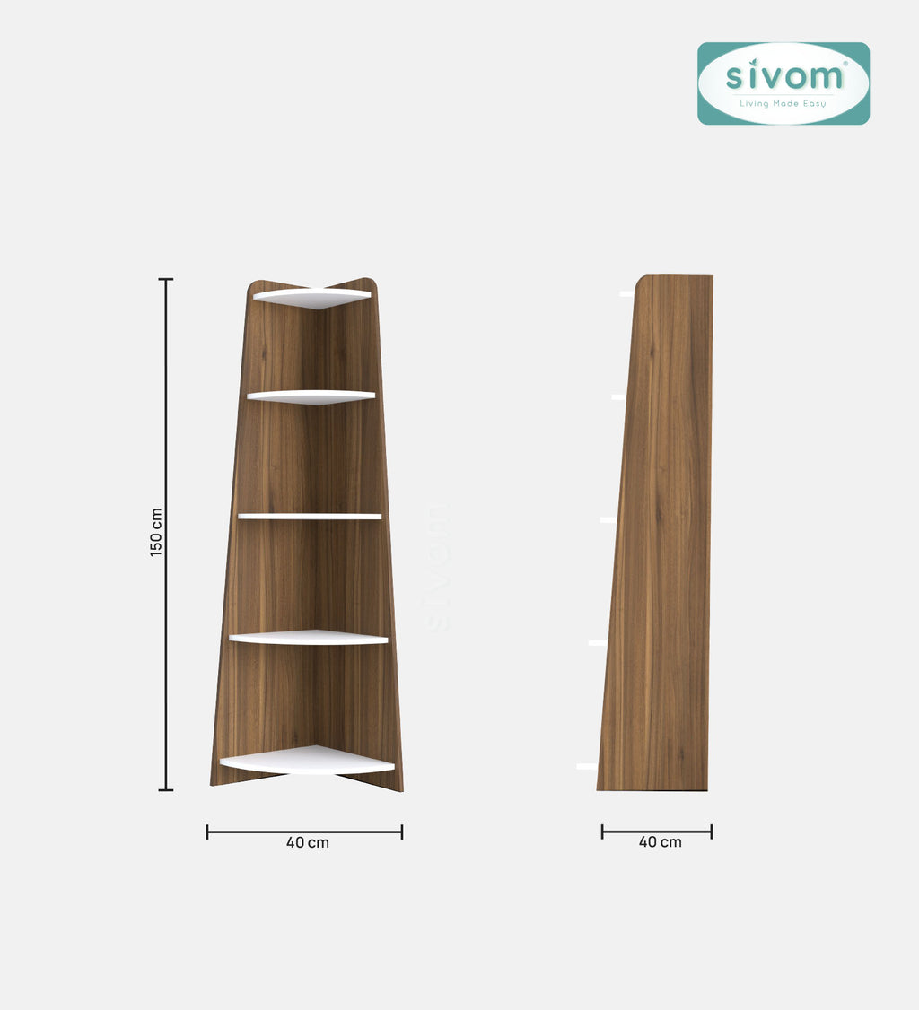 SIVOM Aero Multipurpose Storage Unit Engineered Wood Free Standing Cabinet for Modern Homes | Elegant Design & Premium Finish