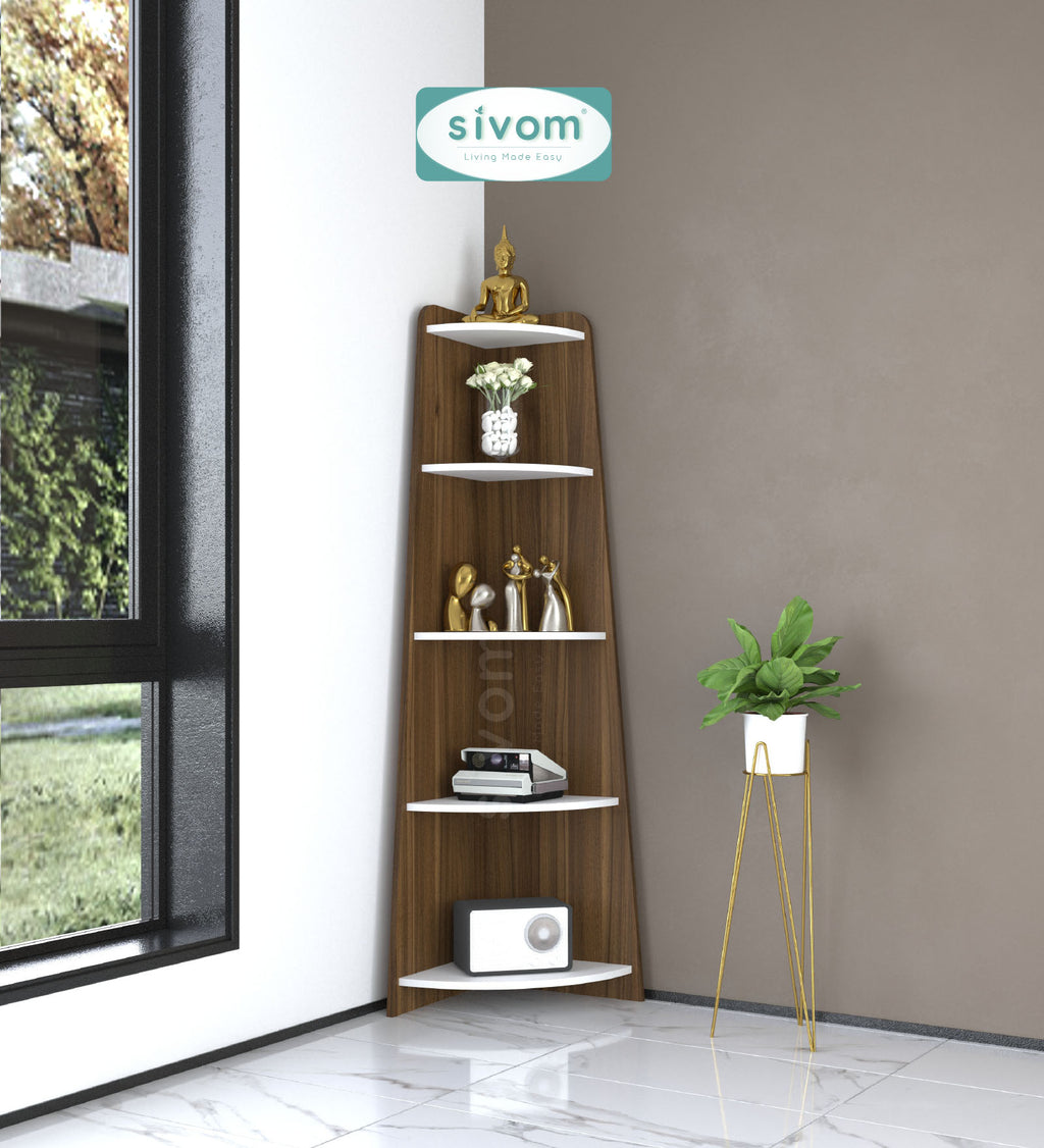 SIVOM Aero Multipurpose Storage Unit Engineered Wood Free Standing Cabinet for Modern Homes | Elegant Design & Premium Finish