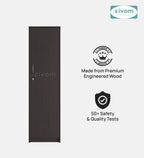 SIVOM Alicent Multipurpose 1 Door Wardrobe Engineered Wood 1 Door Wardrobe for Modern Homes | Elegant Design & Premium Finish