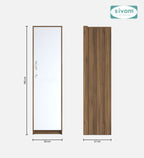 SIVOM Alicent Multipurpose 1 Door Wardrobe Engineered Wood 1 Door Wardrobe for Modern Homes | Elegant Design & Premium Finish