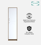 SIVOM Alicent Multipurpose 1 Door Wardrobe Engineered Wood 1 Door Wardrobe for Modern Homes | Elegant Design & Premium Finish