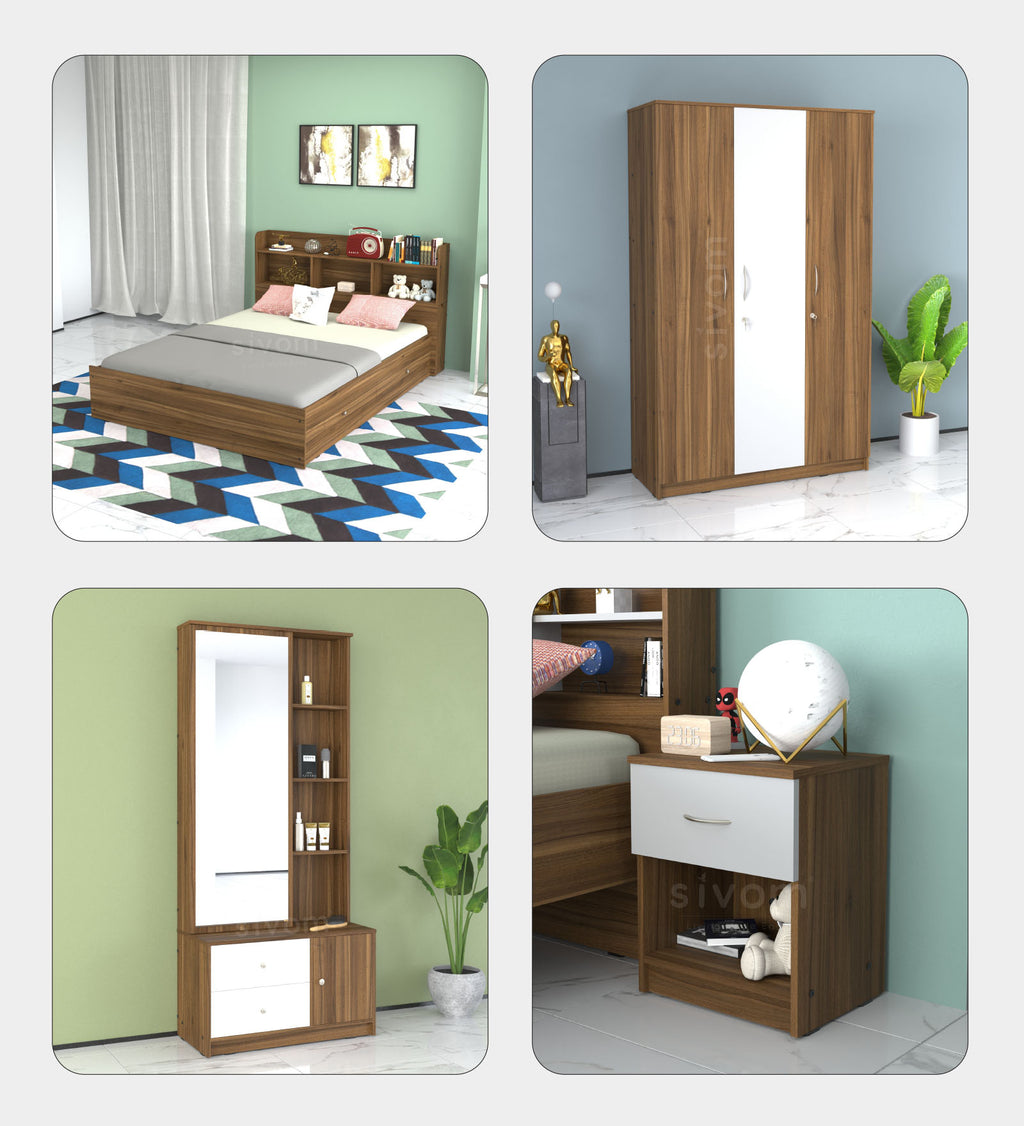 Sivom furniture Amora Queen Bedroom Combo