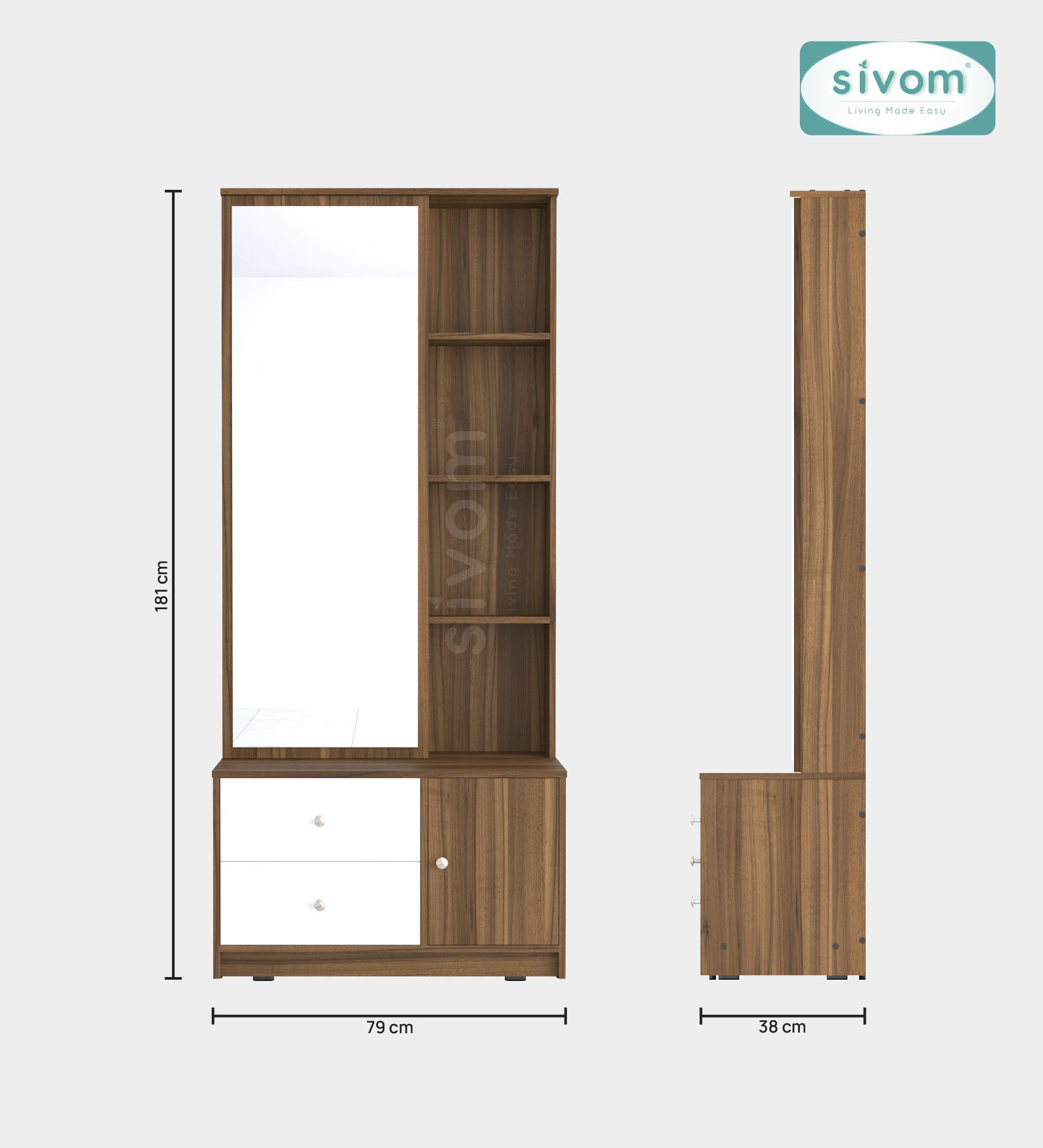 Sivom furniture Amora King Bedroom Combo