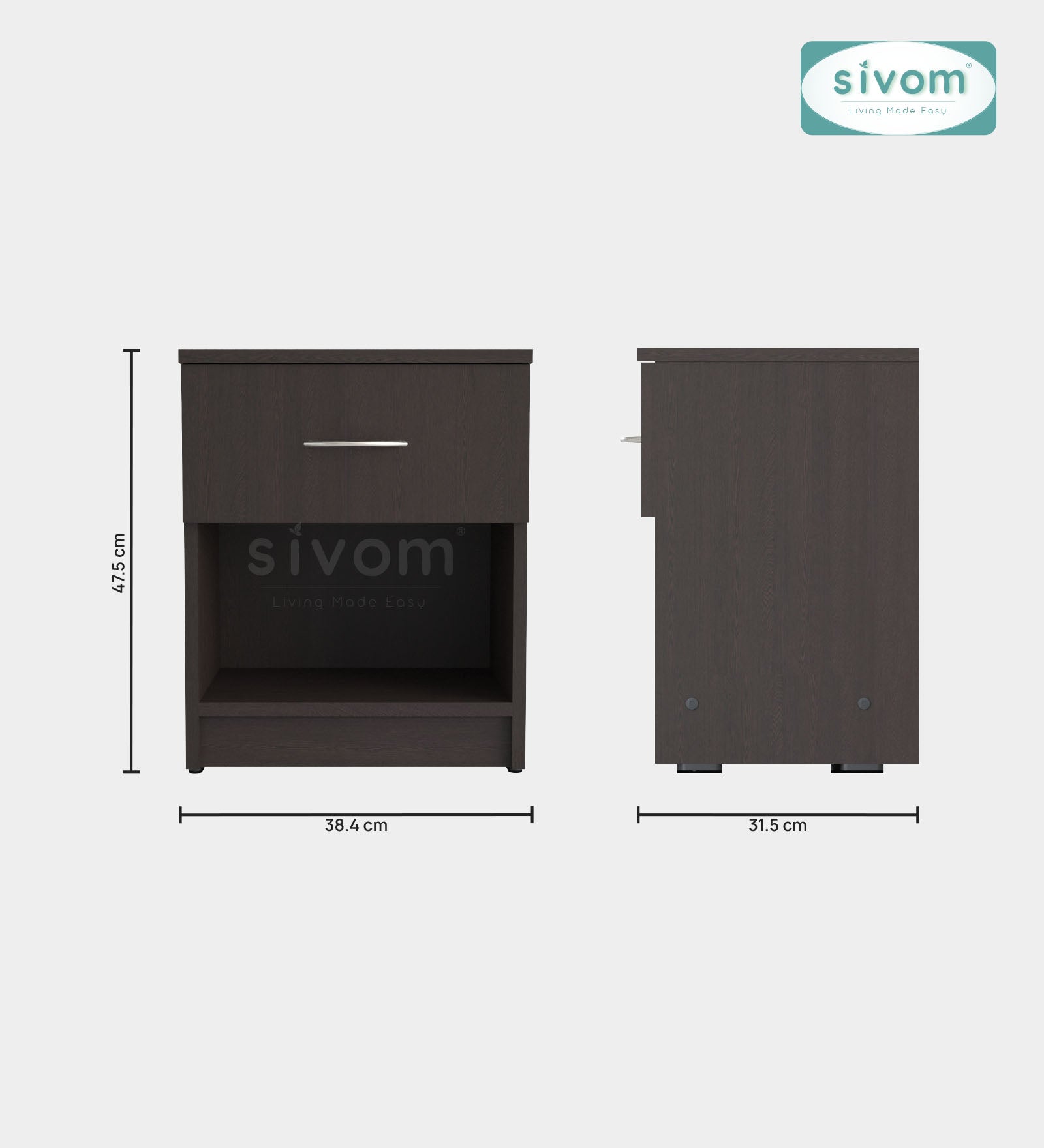 Sivom furniture Amora King Bedroom Combo