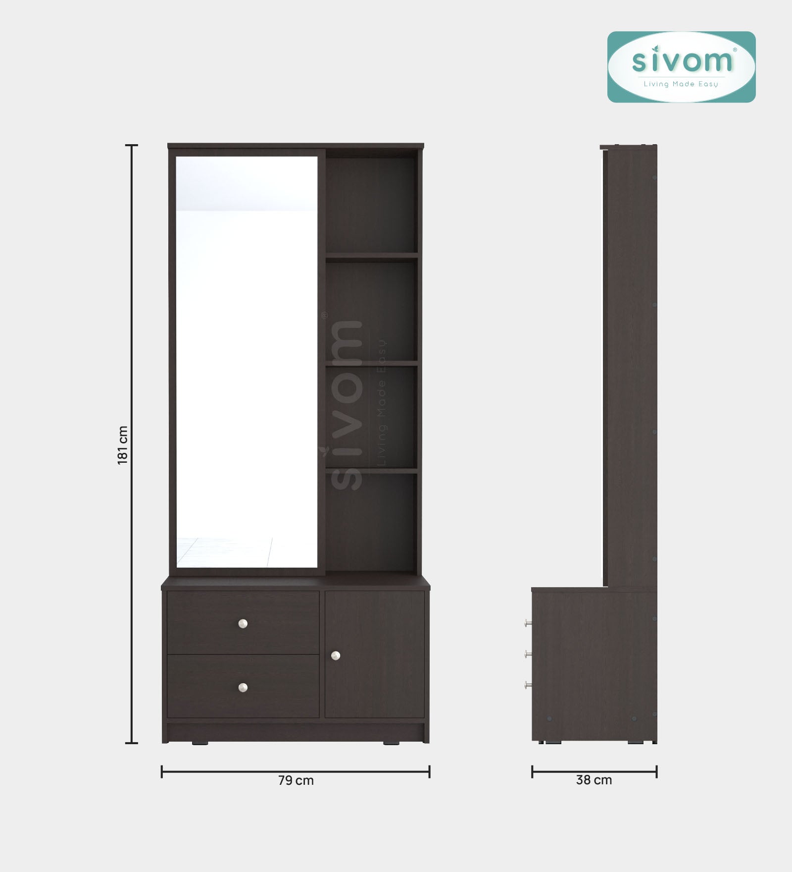 Sivom furniture Amora Queen Bedroom Combo