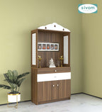 Sivom SIVOM Aradhana Home Temple/Pooja Unit/Home Mandir/ Engineered Wood Home Temple (Height: 148, Knock Down) for Modern Homes | Elegant Design & Premium Finish