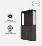 Sivom SIVOM Aradhana Home Temple/Pooja Unit/Home Mandir/ Engineered Wood Home Temple (Height: 148, Knock Down) for Modern Homes | Elegant Design & Premium Finish