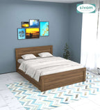 Sivom furniture SIVOM Scandi Bed with Storage Engineered Wood Queen Bed Engineered Wood Queen Bed (Delivery Condition - Knock Down)