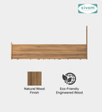 Sivom furniture SIVOM Scandi Bed with Storage Engineered Wood Queen Bed Engineered Wood King Bed (Delivery Condition - Knock Down)