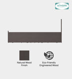 Sivom furniture SIVOM Scandi Bed with Storage Engineered Wood Queen Bed Engineered Wood King Bed (Delivery Condition - Knock Down)