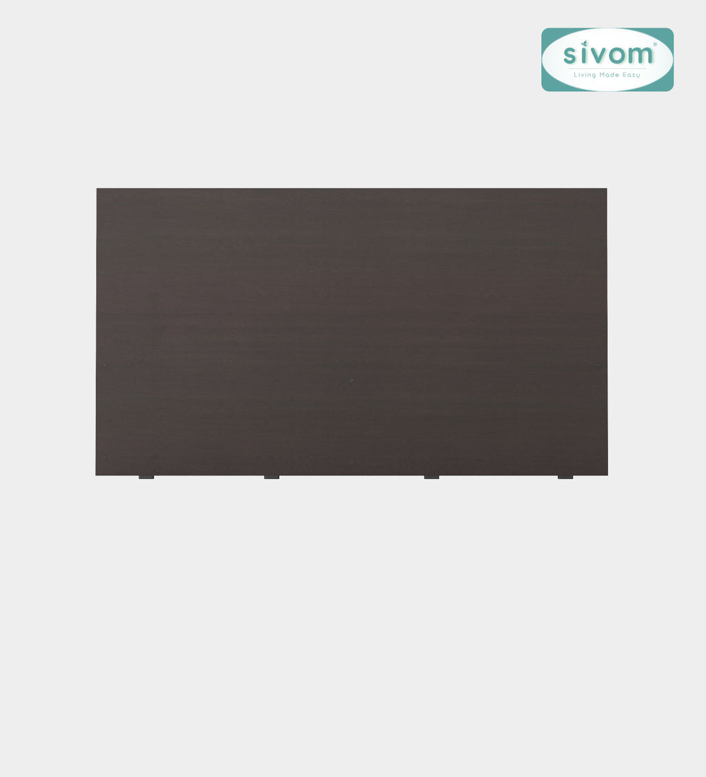 Sivom furniture SIVOM Scandi Bed with Storage Engineered Wood Queen Bed Engineered Wood King Bed (Delivery Condition - Knock Down)