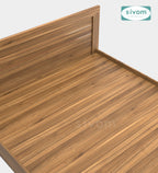 Sivom SIVOM Scandi Box Bed without Storage Engineered Wood Queen Bed for Modern Homes | Elegant Design & Premium Finish