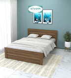 Sivom SIVOM Scandi Box Bed without Storage Engineered Wood Queen Bed for Modern Homes | Elegant Design & Premium Finish