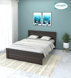 Sivom SIVOM Scandi Box Bed without Storage Engineered Wood Queen Bed for Modern Homes | Elegant Design & Premium Finish
