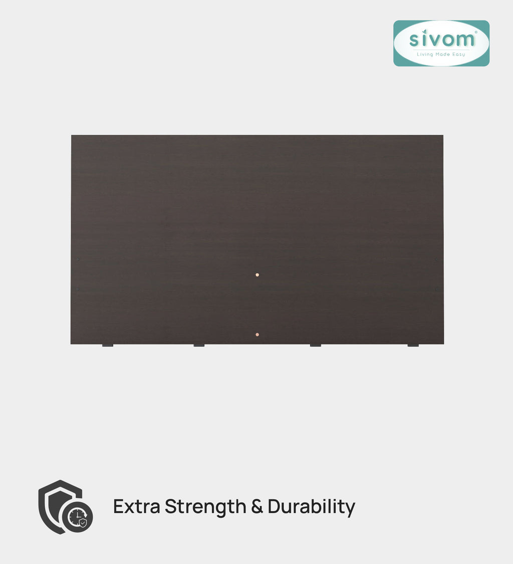 Sivom SIVOM Scandi Box Bed without Storage Engineered Wood Queen Bed for Modern Homes | Elegant Design & Premium Finish