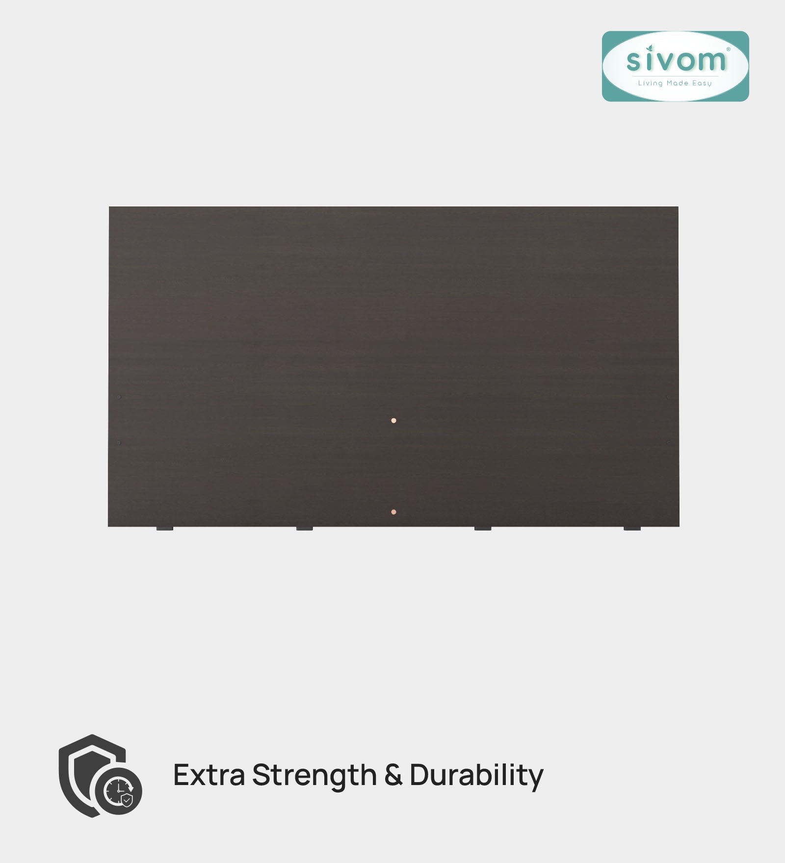 Sivom SIVOM Scandi Box Bed without Storage Engineered Wood Queen Bed for Modern Homes | Elegant Design & Premium Finish