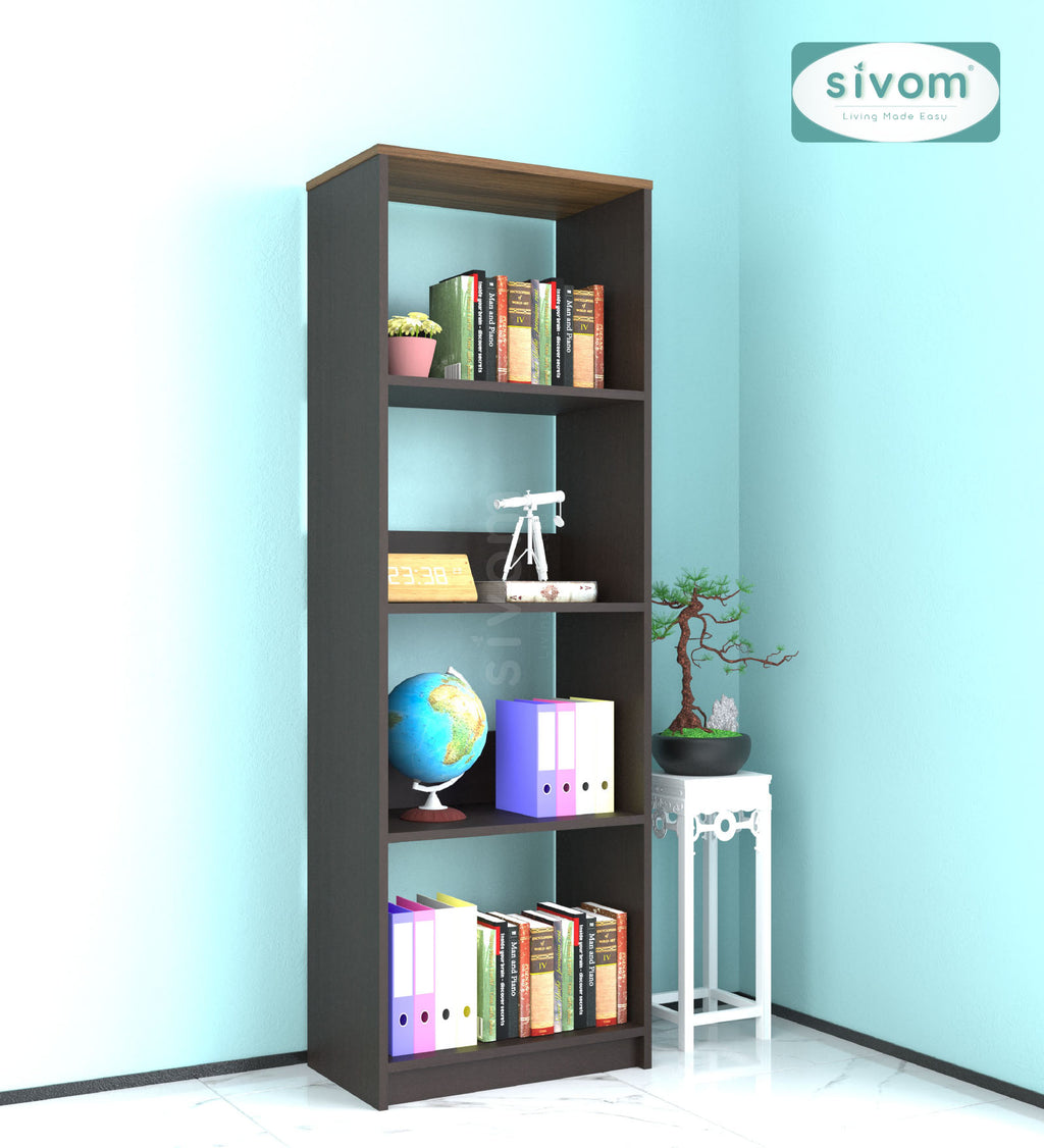 SIVOM Artisan Multipurpose Storage Drawer/Study/Home/Office Engineered Wood Close Book Shelf  for Modern Homes | Elegant Design & Premium Finish