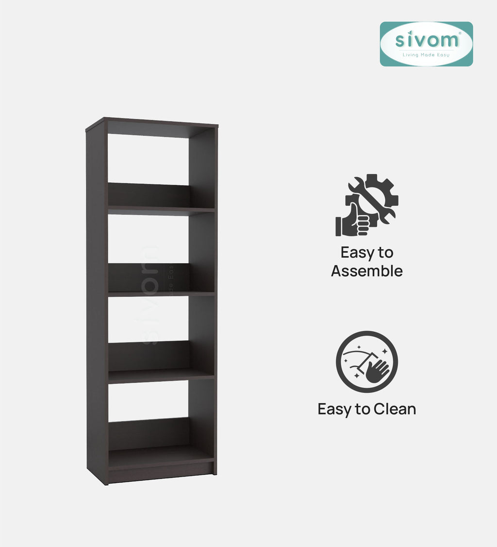 SIVOM Artisan Multipurpose Storage Drawer/Study/Home/Office Engineered Wood Close Book Shelf  for Modern Homes | Elegant Design & Premium Finish