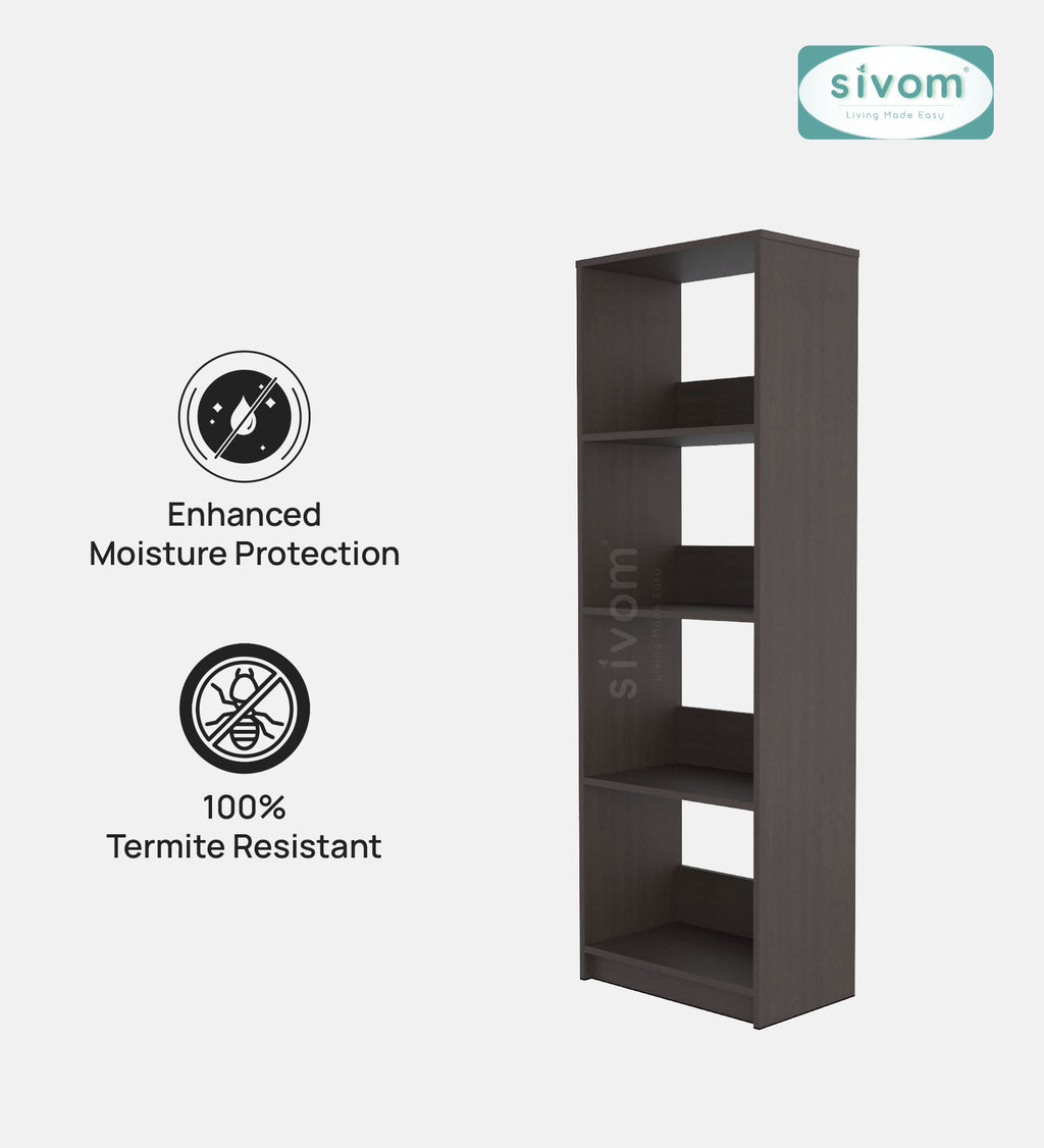 SIVOM Artisan Multipurpose Storage Drawer/Study/Home/Office Engineered Wood Close Book Shelf  for Modern Homes | Elegant Design & Premium Finish