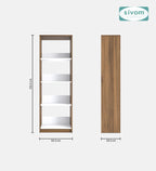 SIVOM Artisan Multipurpose Storage Drawer/Study/Home/Office Engineered Wood Close Book Shelf  for Modern Homes | Elegant Design & Premium Finish