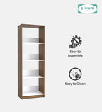 SIVOM Artisan Multipurpose Storage Drawer/Study/Home/Office Engineered Wood Close Book Shelf  for Modern Homes | Elegant Design & Premium Finish