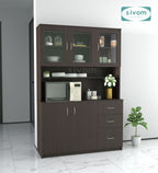 SIVOM Arya Crockery Engineered Wood Unit for Modern Homes | Elegant Design & Premium Finish