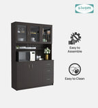 SIVOM Arya Crockery Engineered Wood Unit for Modern Homes | Elegant Design & Premium Finish