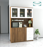 SIVOM Arya Crockery Engineered Wood Unit for Modern Homes | Elegant Design & Premium Finish