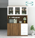 SIVOM Arya Crockery Engineered Wood Unit for Modern Homes | Elegant Design & Premium Finish