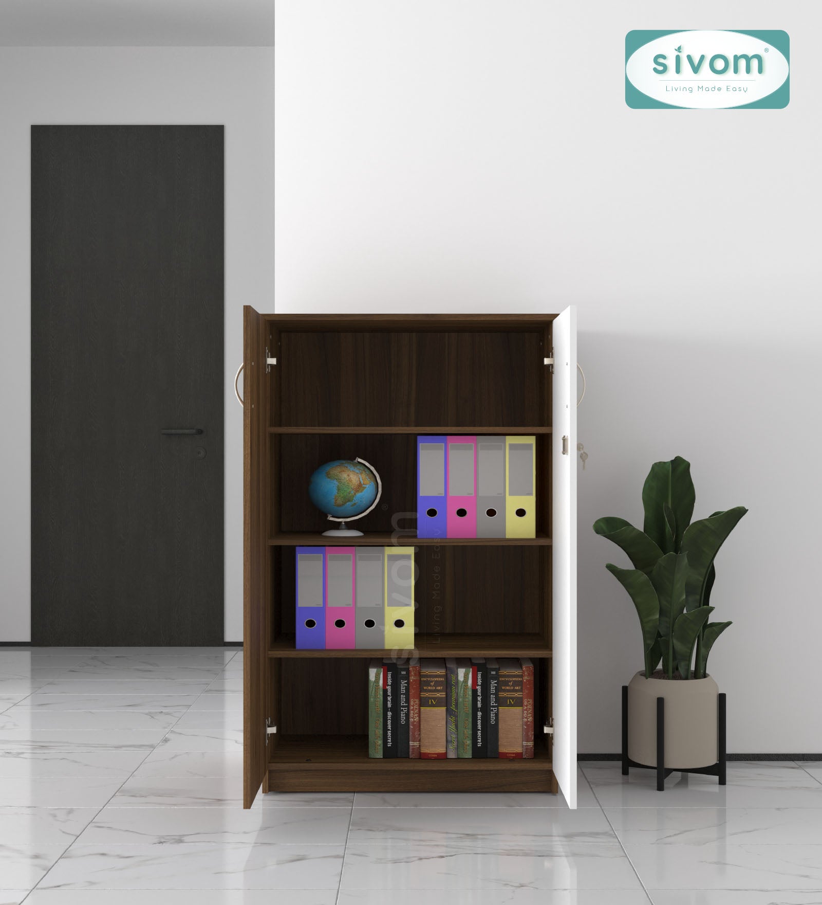 Sivom SIVOM ASTRAL Multipurpose Storage Drawer/Study/Home/Office Engineered Wood Close Book Shelf for Modern Homes | Elegant Design & Premium Finish (Copy) (Copy)