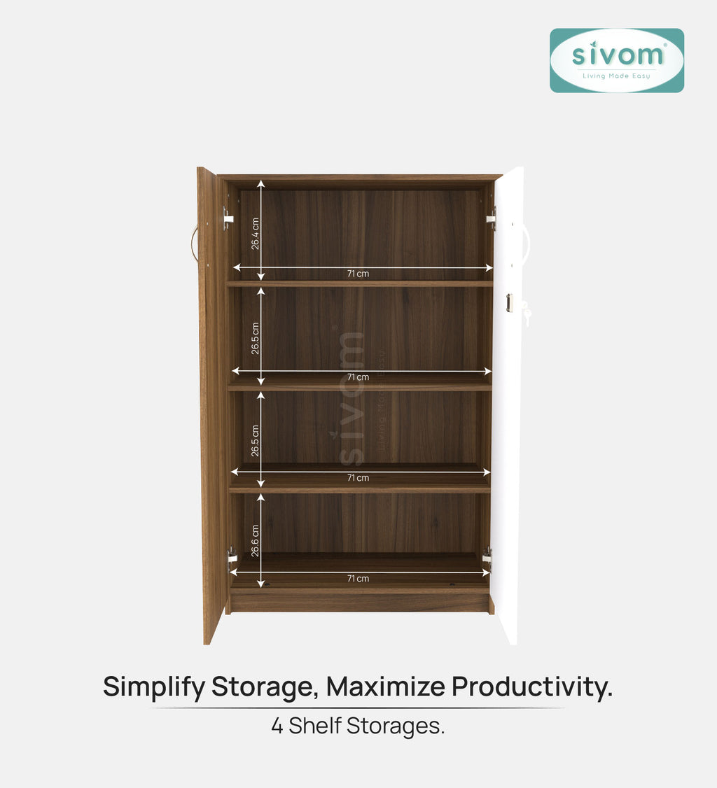 Sivom SIVOM ASTRAL Multipurpose Storage Drawer/Study/Home/Office Engineered Wood Close Book Shelf for Modern Homes | Elegant Design & Premium Finish (Copy) (Copy)