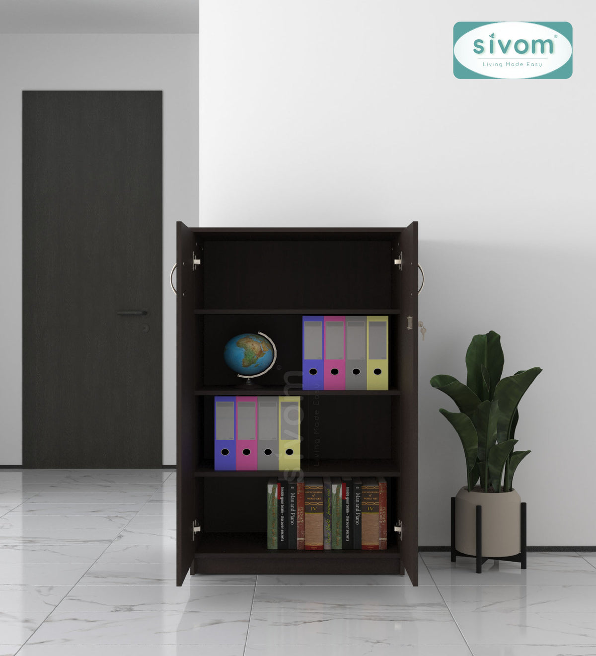 Sivom SIVOM ASTRAL Multipurpose Storage Drawer/Study/Home/Office Engineered Wood Close Book Shelf for Modern Homes | Elegant Design & Premium Finish (Copy) (Copy)