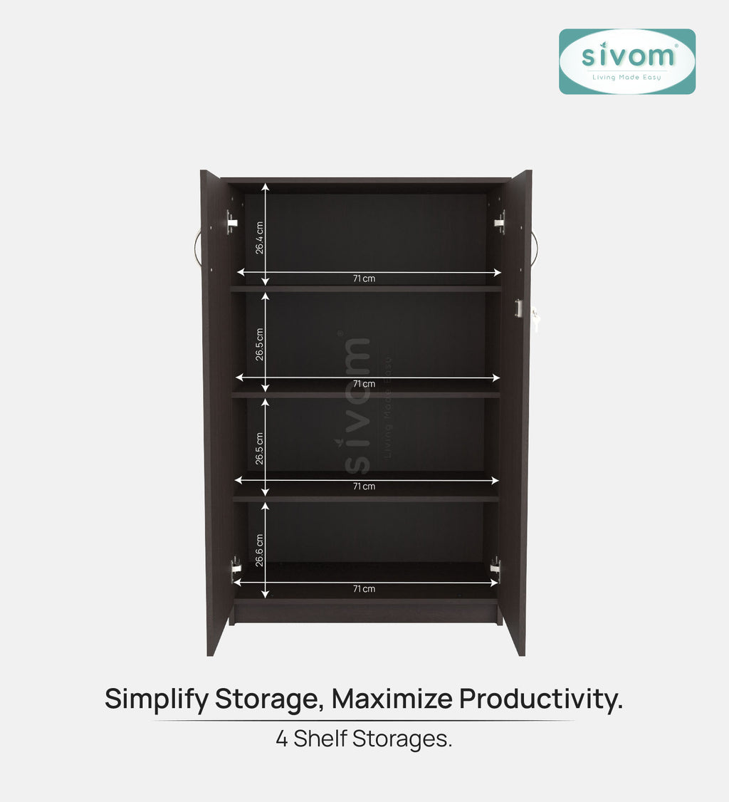 Sivom SIVOM ASTRAL Multipurpose Storage Drawer/Study/Home/Office Engineered Wood Close Book Shelf for Modern Homes | Elegant Design & Premium Finish (Copy) (Copy)