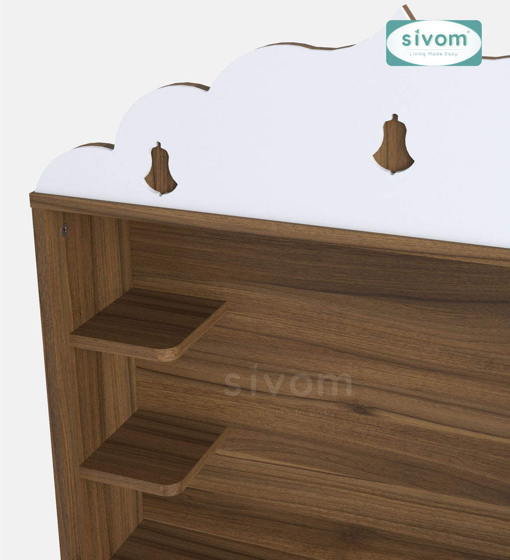 Sivom SIVOM Prime Small Home Temple/Pooja Unit/Home Mandir/ Engineered Wood Home Templefor Modern Homes | Elegant Design & Premium Finish