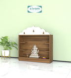 Sivom SIVOM Prime Small Home Temple/Pooja Unit/Home Mandir/ Engineered Wood Home Templefor Modern Homes | Elegant Design & Premium Finish