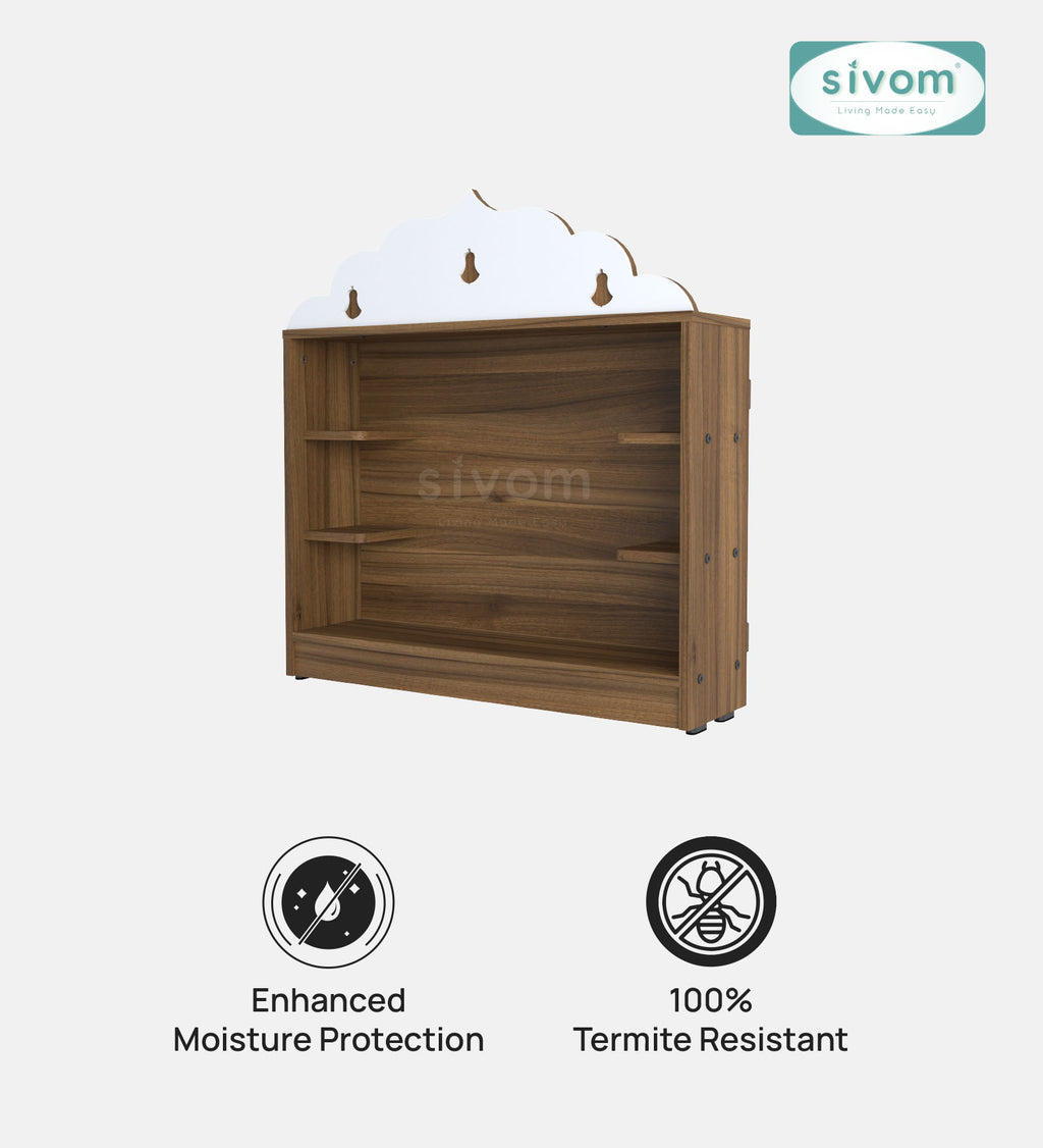Sivom SIVOM Prime Small Home Temple/Pooja Unit/Home Mandir/ Engineered Wood Home Templefor Modern Homes | Elegant Design & Premium Finish
