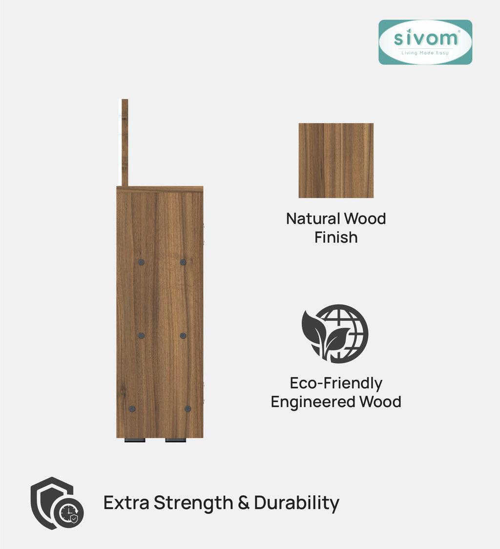 Sivom SIVOM Prime Small Home Temple/Pooja Unit/Home Mandir/ Engineered Wood Home Templefor Modern Homes | Elegant Design & Premium Finish